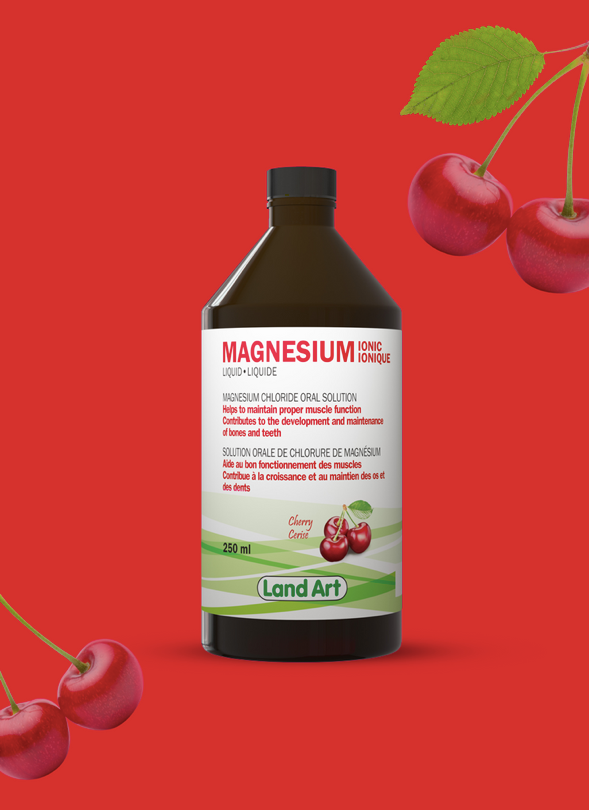 Magnésium ionique - Supplément liquide 250ml - Cerise - Land Art